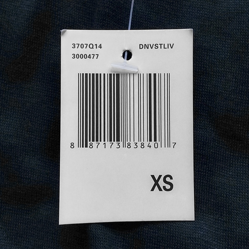 New MAX STUDIO Navy Blue Textured Jersey Skirt XS - Picture 6 of 8